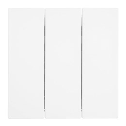 Выключатель 3-клавишный (механизм), STEKKER, 250В, 10А, серия Мия, RSW10-3108-01, белая магнолия