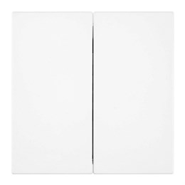 Переключатель 2-клавишный (механизм), STEKKER, 250В, 10А, серия Мия, RSW10-3107-01, белая магнолия