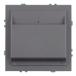 Выключатель карточный (механизм), STEKKER, 250В, 40А, серия Эмили, RSW40-5114-10, платиново-серый, soft touch