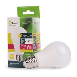 FL-LED A60 14W E27 4200К 220В 1360Лм 60x118мм FOTON LIGHTING - лампа