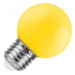 Светодиодная лампа Ecola globe LED color 5,0W G45 220V E27 Yellow шар желтый