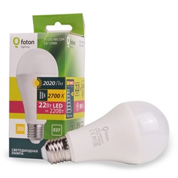 FL-LED A65 22W E27 2700К 220В 2020Лм d65x133 FOTON LIGHTING - лампа