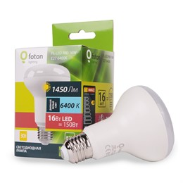 FL-LED R80 16W E27 6400К 1450Лм 80*114мм 220В - 240В FOTON_LIGHTING - лампа