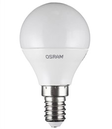 LV CLP 75 10SW/865 220-240V FR E14 800lm 180* 25000h шарик OSRAM LED-лампа