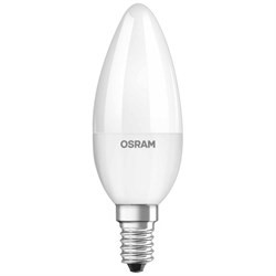 LS CLB 60 6.5W/827 220-240V FR E14 600lm 200* 15000h свеча OSRAM LED-лампа