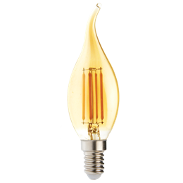 FL-LED Vintage CA35 6W E14 2200К 220V 600Лм 35*117 мм FOTON_LIGHTING - лампа свеча на ветру