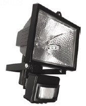 Галогенный прожектор с датчиком Foton Lighting FL-H150S черный