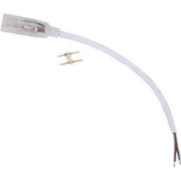 Ecola LED strip 220V connector кабель питания 150мм с муфтой и разъемом IP68 для ленты 14x7