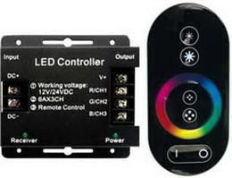 Ecola LED strip RGB RF controller 18A 216W 12V (432W 24V) с радиопультом управления