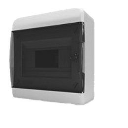 Щит навесной Tekfor BNK 40-08-1 8 модулей черная дверца IP40