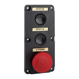 Пост кнопочный ПКЕ 112-3-У3-IP40-КЭАЗ (красный гриб)