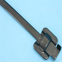 Стяжка стальная 305х6,3мм, открывающаяся, (черная, в пластике), KSS (уп.100шт.)