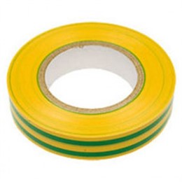 Изолента 15мм х 10м желто-зеленая REXANT
