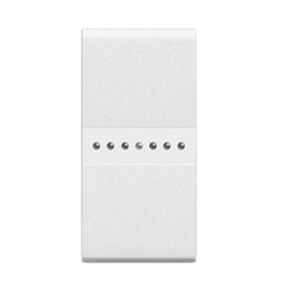 N4053A Bticino LivingLight Переключатель Axial с автоматическими клемами. размер 1 модуль. цвет белый