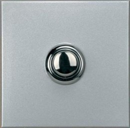 BT Axolute Алюминий Style Выключатель кнопочный 10А (1NO контакт), 2 мод