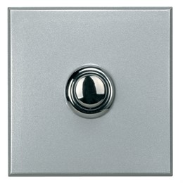 BT Axolute Алюминий Style Выключатель кнопочный 10А (1NO контакт), 1 мод