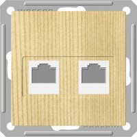Wessen 59 Сосна Розетка компьютерная 2-ая RJ45 кат. 5e RSI-251KK5E-7-86