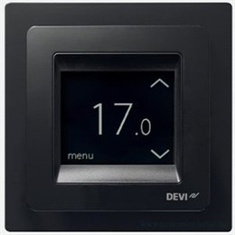 DEVI Devireg Touch black – интеллектуальный программируемый терморегулятор (черного цвета) 140F1069