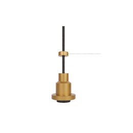 1906 PENDULUM PRO GOLD 1*Е27 68*84mm (длина провода - 3000мм) - подвес светильник LEDV