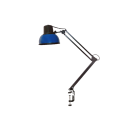 Бета-К НДБ37-60-159 (220В, 60Вт, ЛОН/LED Е27, на струбцине МС) настол., без лампы, синий