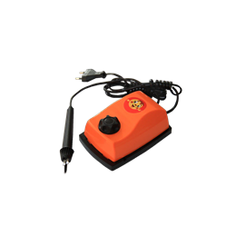 Прибор для выжигания Узор 1 с гильошированием (для выжигания по дереву и ткани)оранж