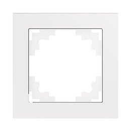 Рамка 1-местная, стекло, STEKKER, GFR00-7001-01, серия Катрин, белый