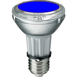 BLV HIT-PAR 20 35W bl E27 35W 95V 0,5 A 750cd 6000h u360 синяя - цветная лампа