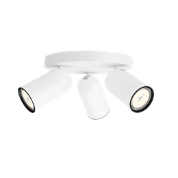 Светильник светодиодный СПОТ накладной PONGEE plate/spiral white 3xGU10 230V - PHILIPS