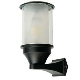 Светильник садово-парковый Feron DH1401, на стену вверх,E27 220-240V, черный