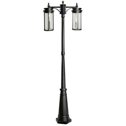 Светильник садово-парковый Feron PL788 столб 2*40W 220-240V E27, черный