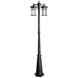 Светильник садово-парковый Feron PL768,  столб 2*60W 230V E27, черный