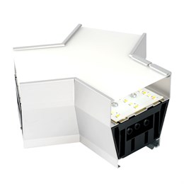 Светильник коннектор Feron AL4036Y 5W 550Lm 3000К-4000К-6400K, Y-образный, с ручным переключением режимов, серебро, 148*128*70мм возмож. соедин. в линию, серия RetailRay