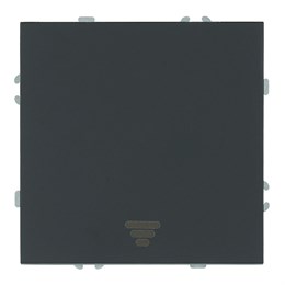 Выключатель 1-клавишный самовозвратный (механизм), STEKKER, 250В, 10А, серия Эмили, RSW10-5112-05, черный уголь, soft touch