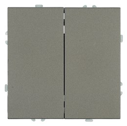 Переключатель 2-клавишный (механизм), STEKKER, 250В, 10А, серия Эмили, RSW10-5107-09, антрацит, soft touch