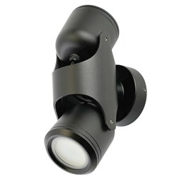Светильник садово-парковый Feron DH1502, на стену,  2*GU10, 220-240V, черный