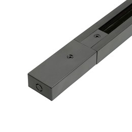 Шинопровод для трековых однофазных светильников, черный, 3м,  в наборе токоввод, заглушка, крепление, CAB1007