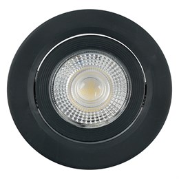 Светодиодный светильник Feron.ONE AL540 встраиваемый 7W 4000K черный "круг"
