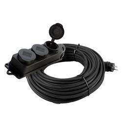 PRF03-31-3-30 Удлинитель 3-местный с/з КГ 3*1,5мм2, IP44, 30м, 16A, серия Professional