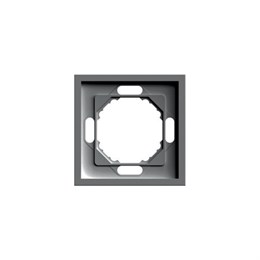 Рамка STEKKER, PFR00-5001-09 1-местная, серия Эмили, антрацит, soft touch