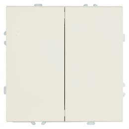 Переключатель перекрестный 2-клавишный (механизм), STEKKER, 250В, 10А, серия Эмили, RSW10-5111-08, кашемир, soft touch