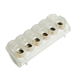 Клемма 6-ти контактная STEKKER для подключения сетей уличного освещения KE10.3 (Al10-35/Cu1,5-25), LD610-6