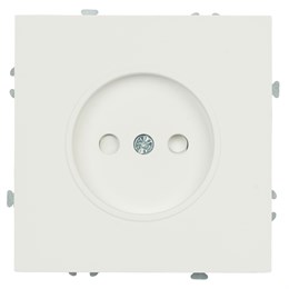 Розетка 1-местная с з/ш, б/з (механизм), СЗК, STEKKER, 250В, 16А, серия Эмили, RST16-5109-01ZK, белый фарфор, soft touch