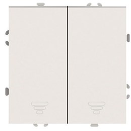 Выключатель 2-кл.самовозвр. (механизм), STEKKER, 250В, 10А, серия Эмили, RSW10-5113-08, кашемир, soft touch