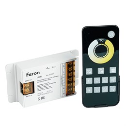 Контроллер диммер для светодиодной ленты с П/У белый, 12-24V, LD62