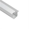 Профиль алюминиевый встраиваемый "Линии света", серебро, CAB255 - фото 101508