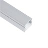 Профиль алюминиевый накладной, 10х10мм, серебро, CAB243 - фото 101518