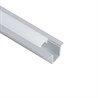Профиль алюминиевый встраиваемый 9х12мм, серебро, 2м (в компл 2 загл.,4 крепежа) CAB242 - фото 101536