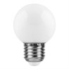 Лампа светодиодная Feron LB-37 Шарик матовый E27 1W 230V 2700K - фото 102608