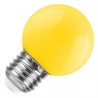 Светодиодная лампа Ecola globe LED color 5,0W G45 220V E27 Yellow шар желтый - фото 19746