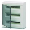 ABB Estetica Бокс встраиваемый белый 4мод. с дымчатой гориз. дв. IP40 - фото 25550